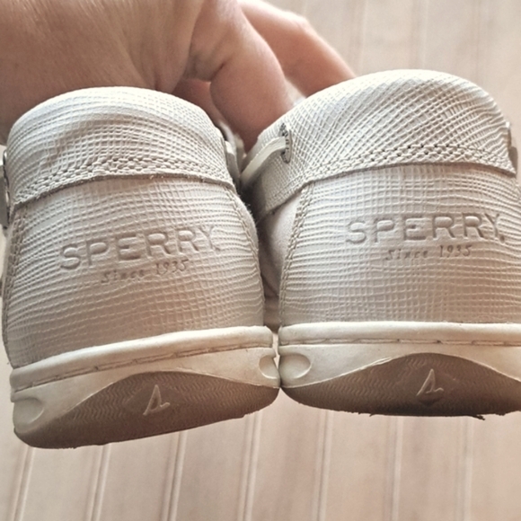 Sperry Classic Top-Sider Songfish Saffiano Leather Boat Shoes Lightweight - Picture 3 of 9